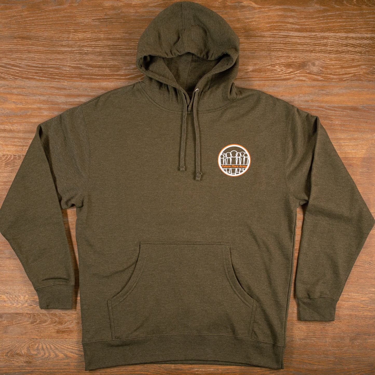 Lightweight Classic Logo Hoodie (Army Heather)