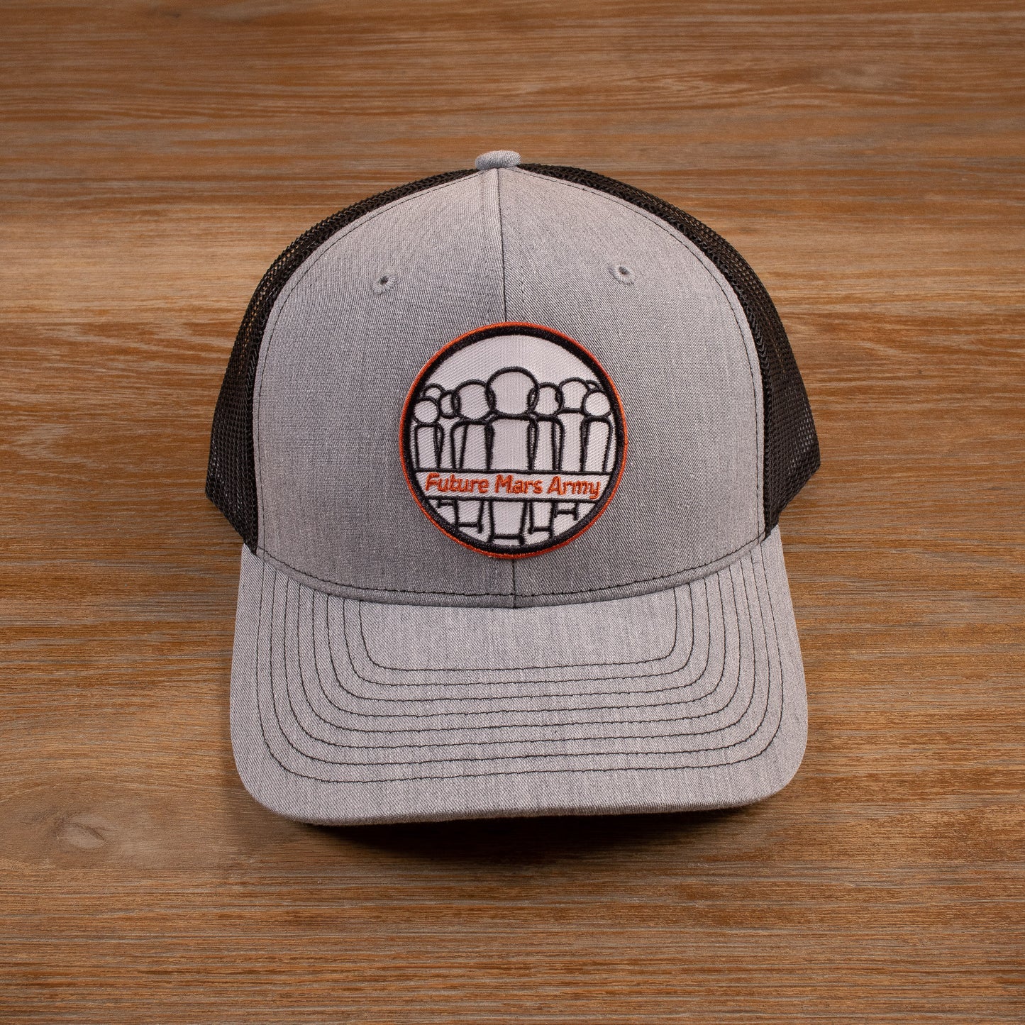 Classic Logo Trucker Hat (Heather Grey & Black)