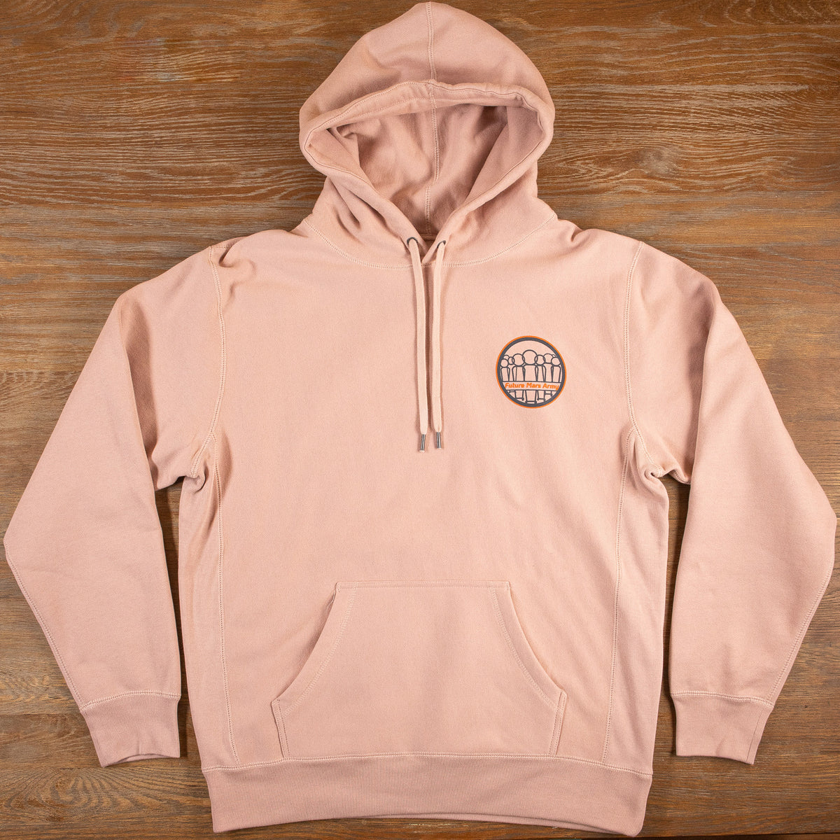 Premium Heavyweight Classic Logo Hoodie (Dust Pink) – Future Mars Army