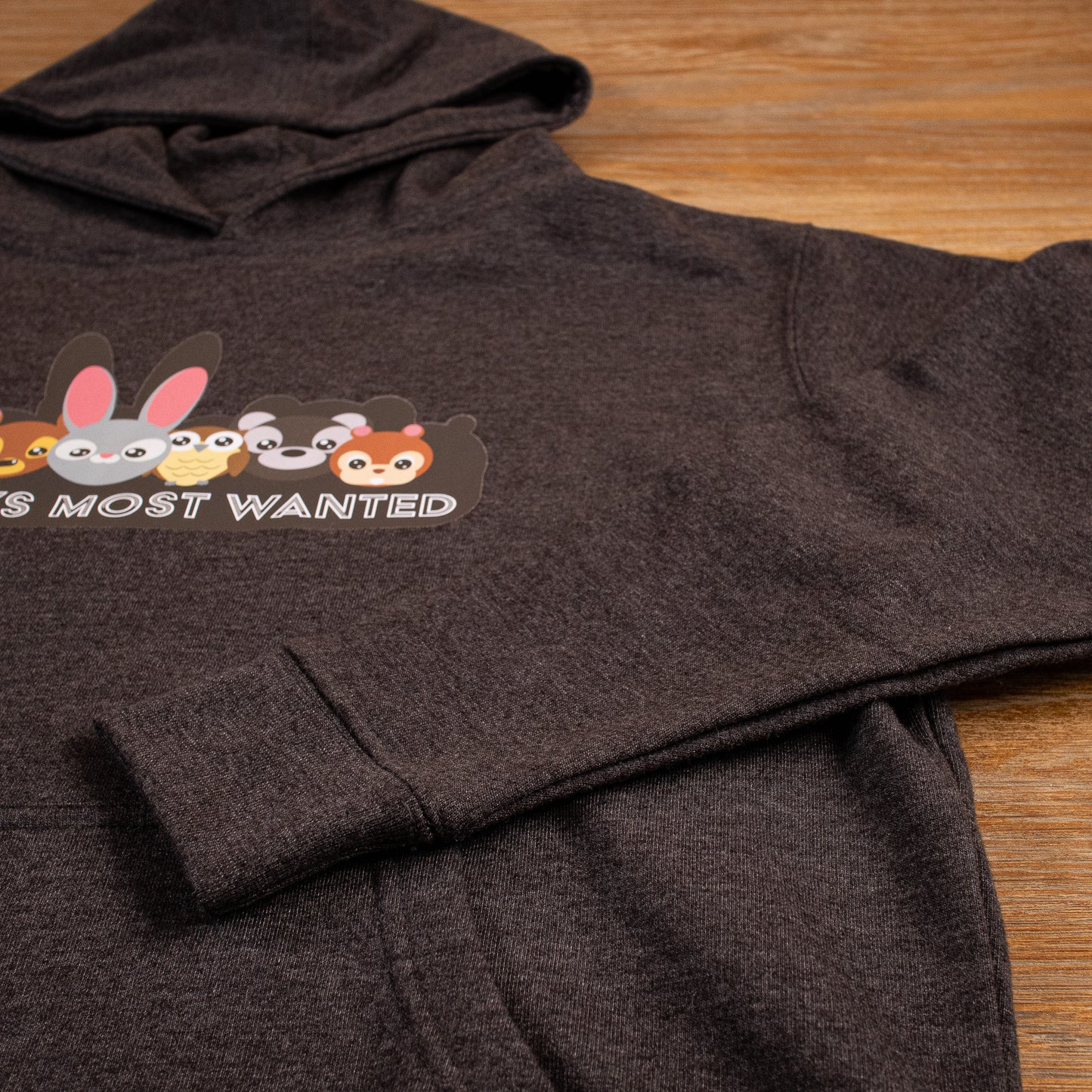 Youth - Natures Most Wanted Hoodie (Charcoal heather)