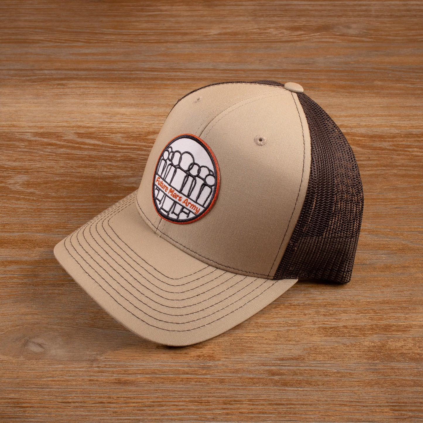 Classic Logo Trucker Hat (Khaki & Coffee)