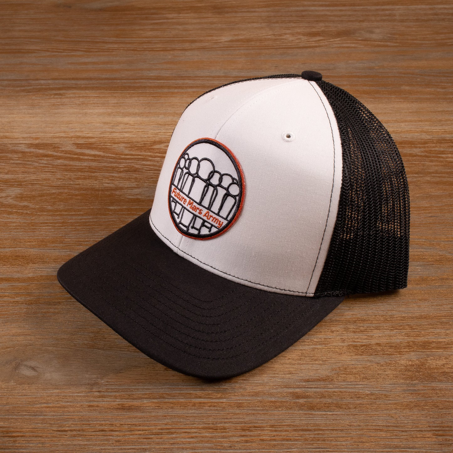 Classic Logo Trucker Hat (White & Black)