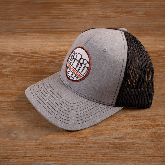 Classic Logo Trucker Hat (Heather Grey & Black)