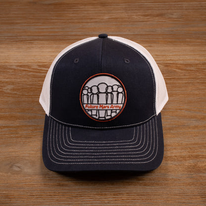 Classic Logo Trucker Hat (Navy & White)