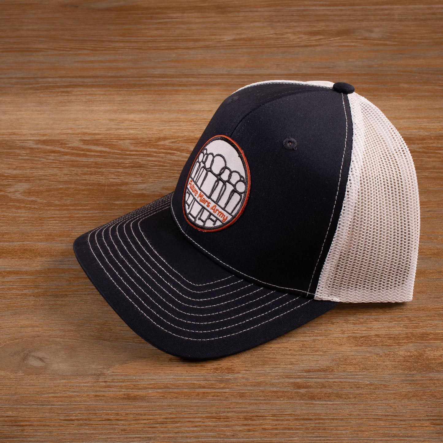 Classic Logo Trucker Hat (Navy & White)