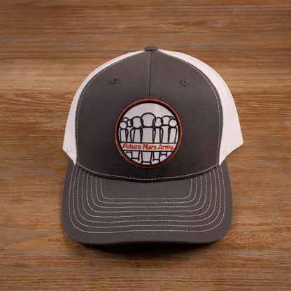 Classic Logo Trucker Hat (Charcoal & White)