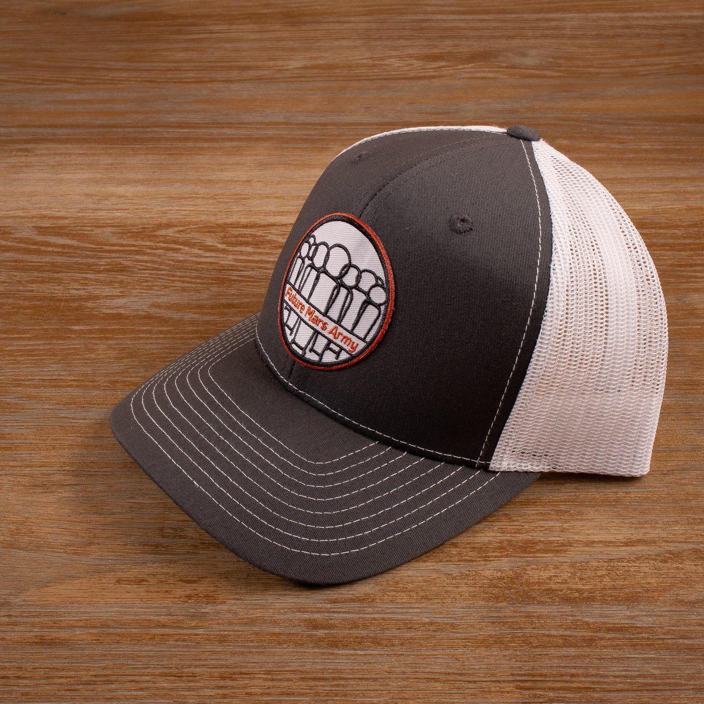 Classic Logo Trucker Hat (Charcoal & White)